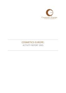 Cosmetics Europe Activity Report 2005