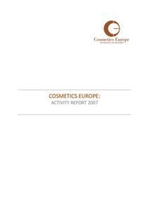 Cosmetics Europe Activity Report 2007
