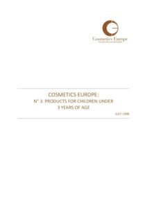 N° 3: Products for Children Under 3 Years of Age - July 1996