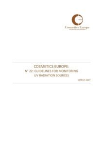N° 22: Guidelines for Monitoring UV Radiation Sources