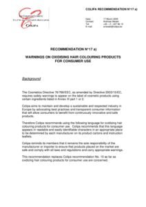 N° 17a: Replaced Recommendation N° 24a