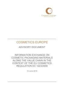 Packaging Advisory document - June 2019