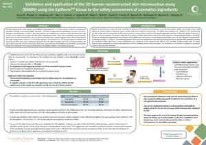 Validation and application of the 3D human reconstructed skin micronucleus assay - World Congress 10, Seattle, August 2017